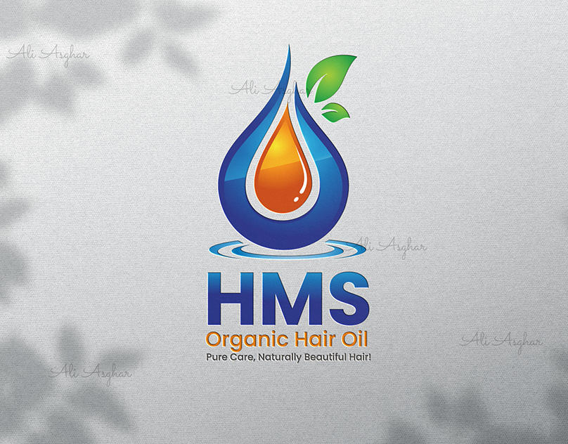 HMS-ORGANIC-HAIR-OIL-LOGO-DEISN